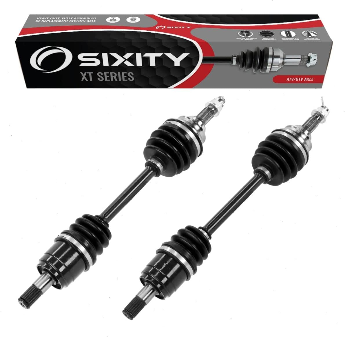 2 Pc Sixity XT Front Left Right Axles Compatible with Honda TRX500FA Fourtrax Foreman Rubicon TRX500FE 4X4 ES TRX500FGA Gpscape TRX500FM TRX500FPA at W Power Steering with EPS TRX500FPE TRX500FPM image number 4