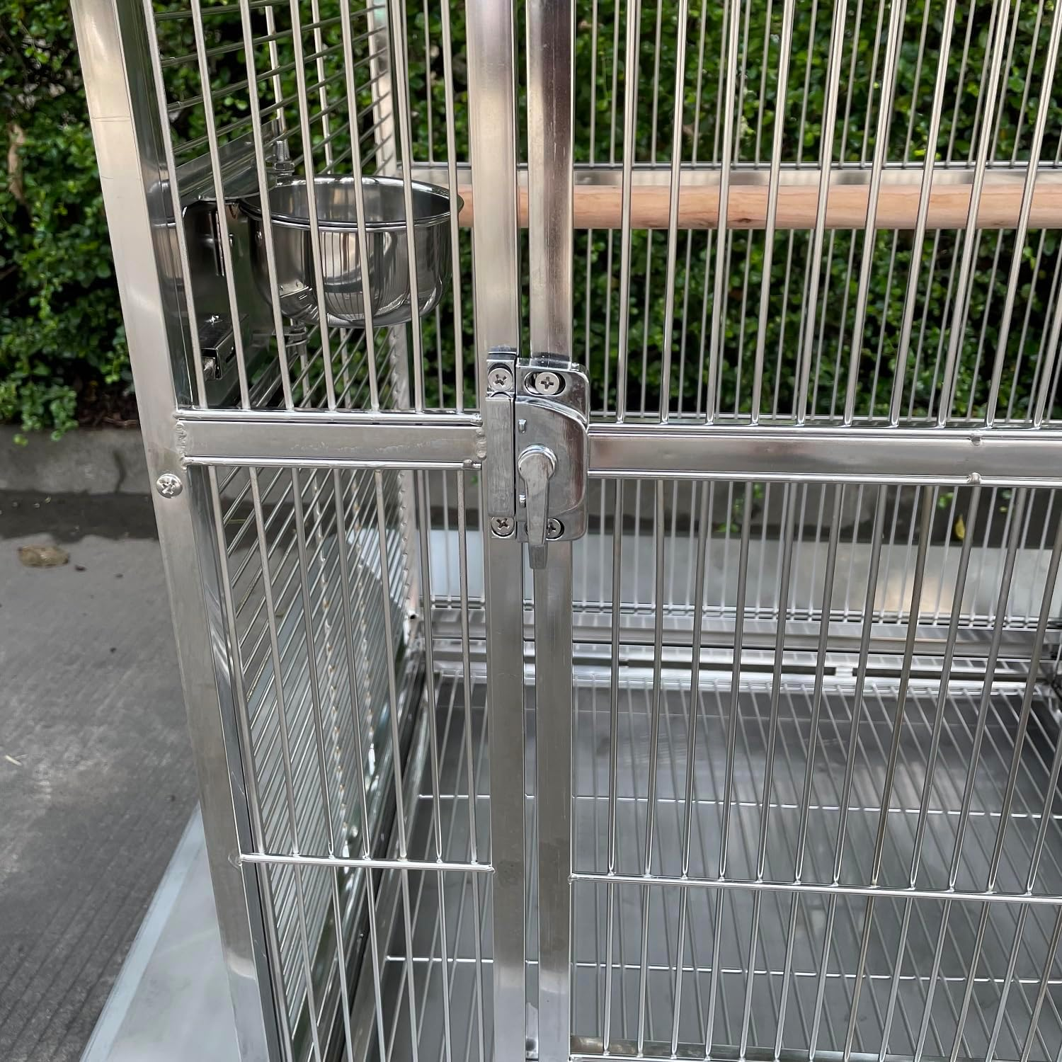 BMWPET SUS201 Stainless Steel PLAYTOP Style Bird CAGE Parrot CAGE 150Cm image number 4