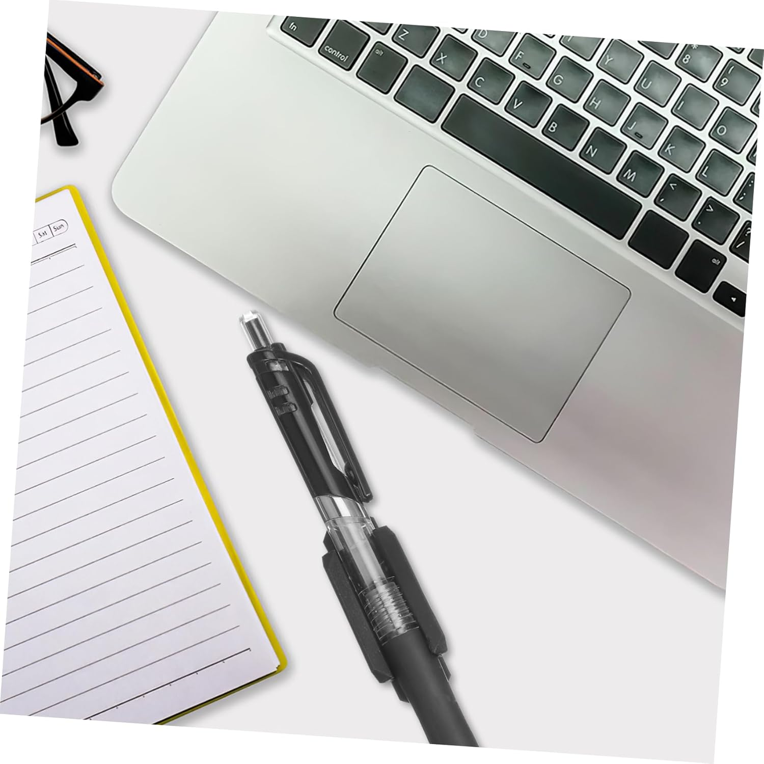 20Pcs Black Silicone Pen Holder Stick on Pen Clips Adhesive Pencil Organizer for Desk Classroom Teacher Accessories Desktop Storage image number 2