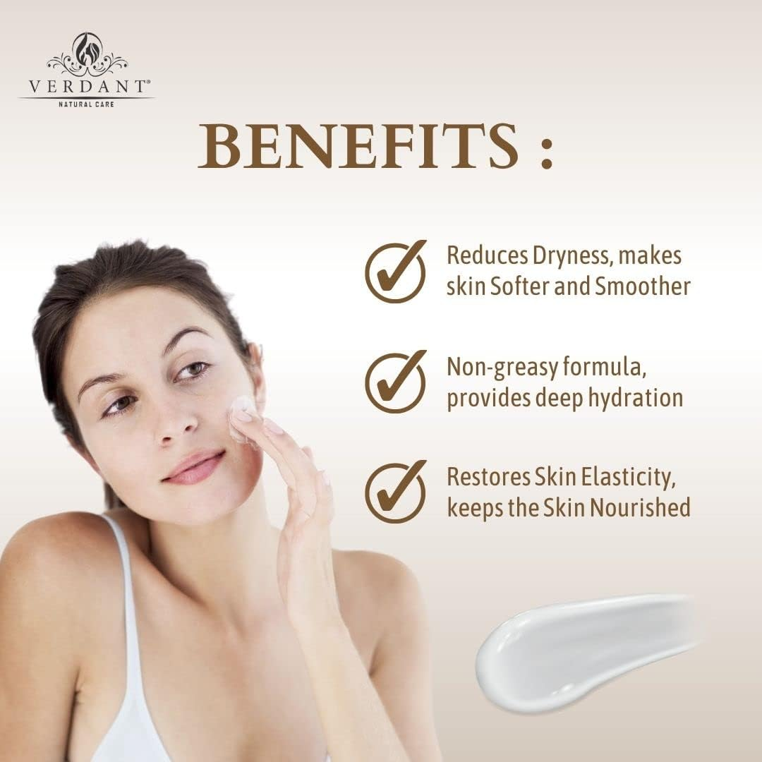 Verdant Natural Care Cocoa Butter & Shea Butter Moisturizing Body Lotion - 24 Hr Deep Hydration & Moisturizing - No Parabens, Mineral Oils &ndash; for All Skin Types - 200Ml