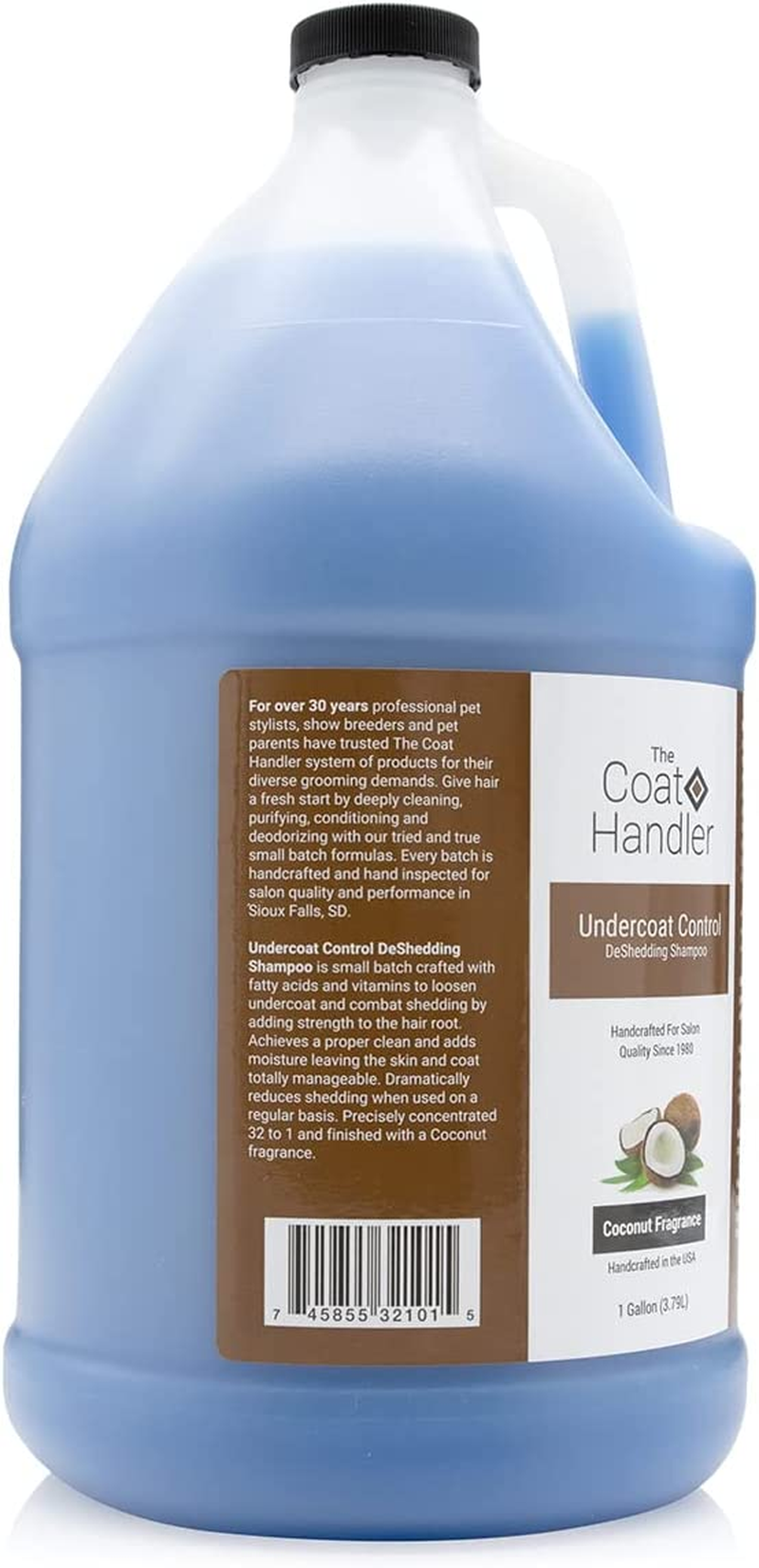 Undercoat Control Deshedding Dog Shampoo, 1 Gallon - Combats and Reduces Shedding, Undercoat Removal, Omega 3 & 6 Rich, Vitamin E Strengthens the Hair Follicle, Natural image number 3