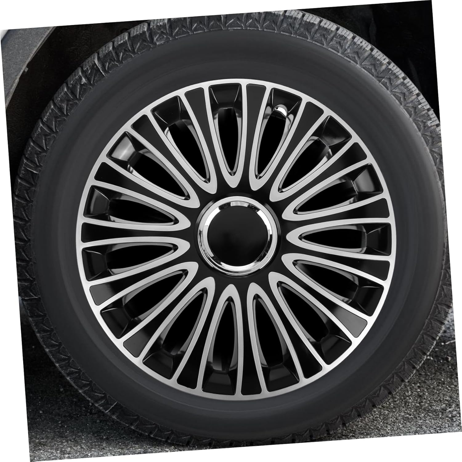 GRIRIW Automotive Wheel Hub Caps Wheel Rim Covers Decorative Covers Material Easy Installation Enhance Car Appearance image number 1