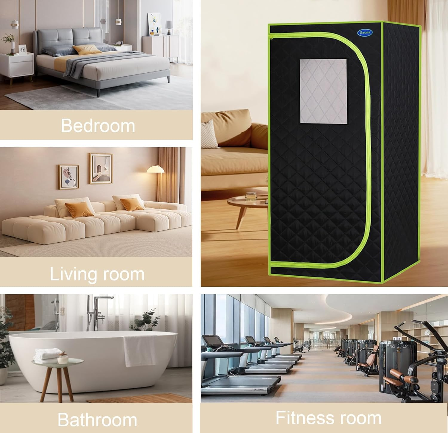 Infrared Sauna,Portable Infrared Sauna for Home Spa,With Heated Feet and Portable Chair with Timed and Adjustable Temperature Settings for Reduce Stress Fatigue Indoor Sauna image number 5