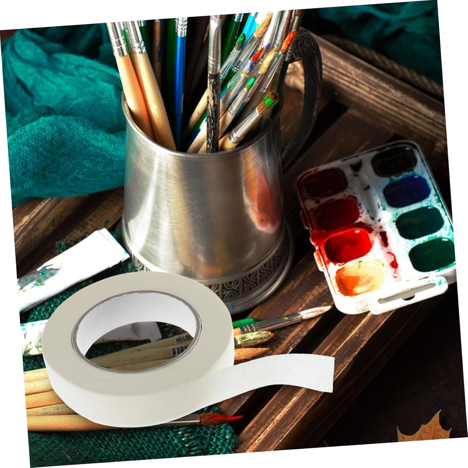 ARTIBETTER Masking Tape for Car Spraying Supply Painter Supply Writable Label Tearable Masking Tape for Painting Bulk Roll Adhesive Cover image number 3