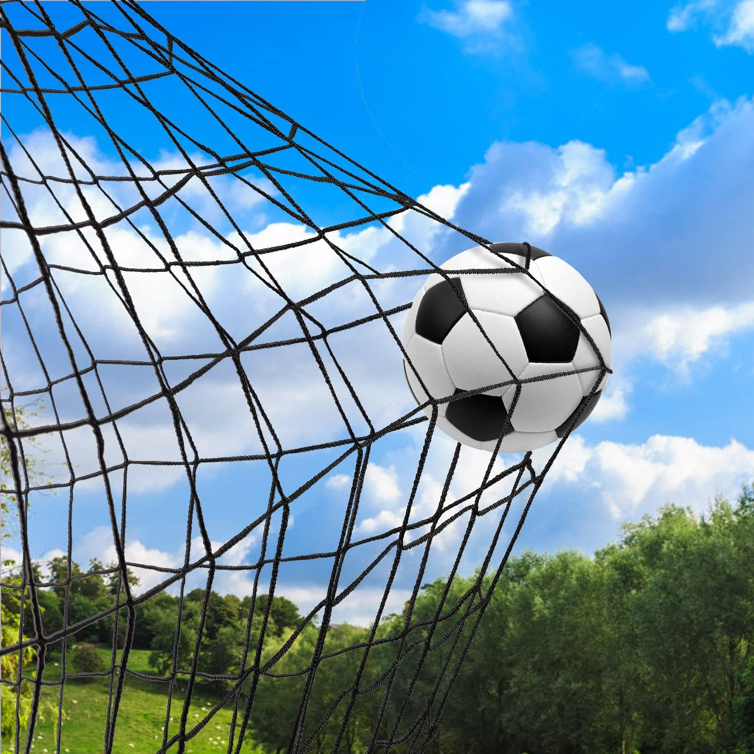 Soccer Backstop Net, High Impact Soccer Barrier Net, Nylon Soccer Practice Sports Netting 10X20Ft/10X30Ft/10X40Ft image number 6