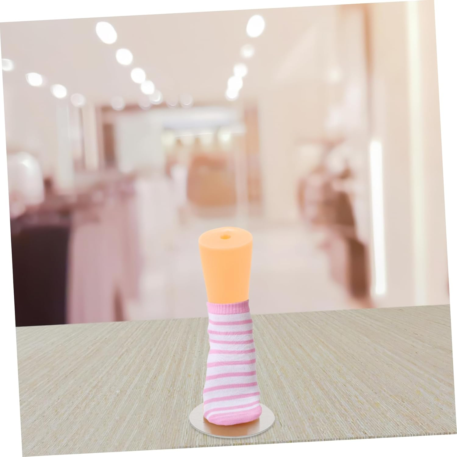 ABOOFAN Boys and Girls Socks Mannequin Foot Model Small Skin Tone Sock Display Holder for Retail Stores Foot Mannequin for Anklet and Shoe Display Children and Shoe Filler image number 6