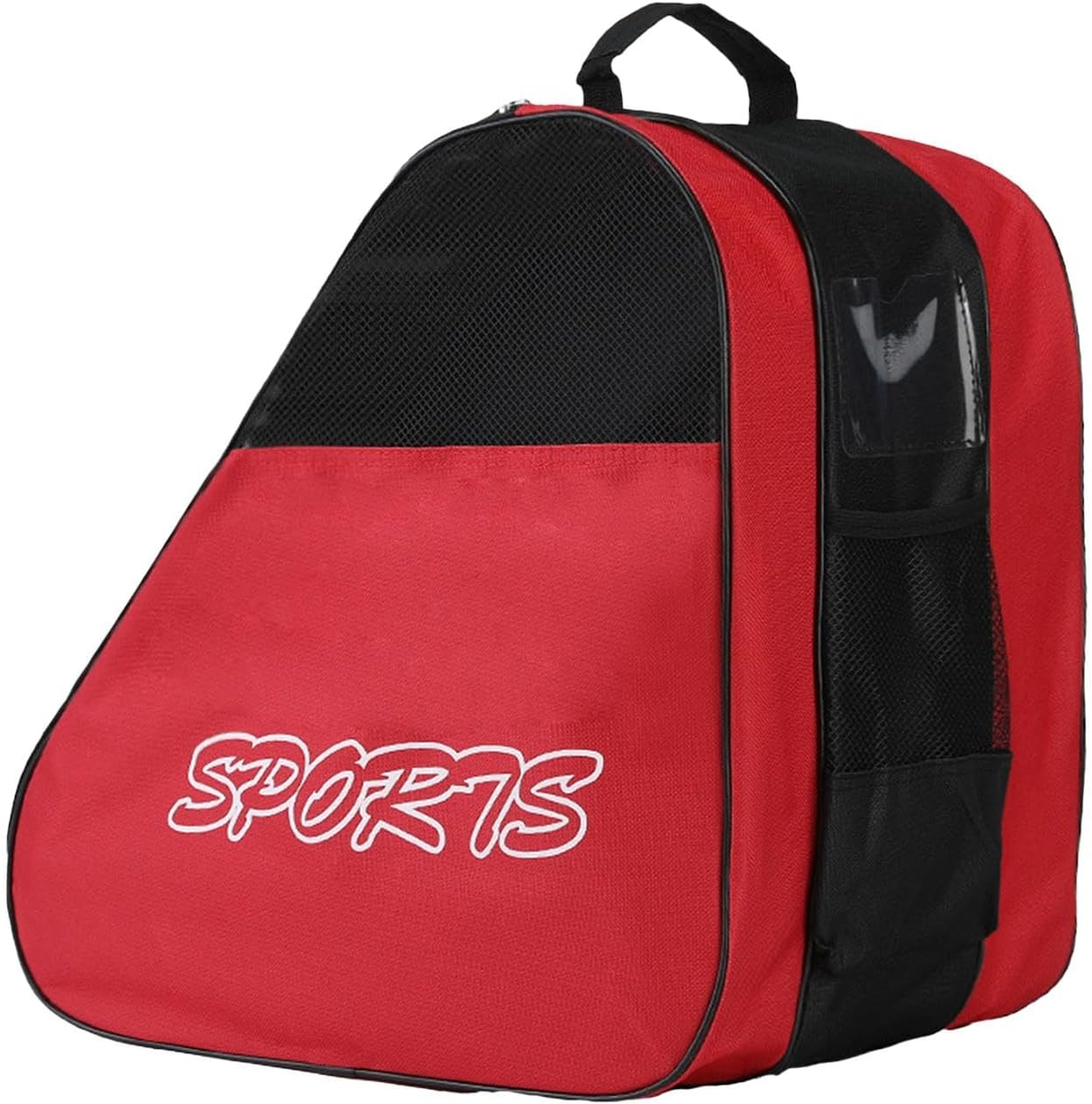 Inline Skate Bag | Inline Skate Tote Bag for Roller Skating,Oxford Cloth Shoes Carrier Pouch Organizer for Child, Teenager, Kids, Adult - Red image number 6