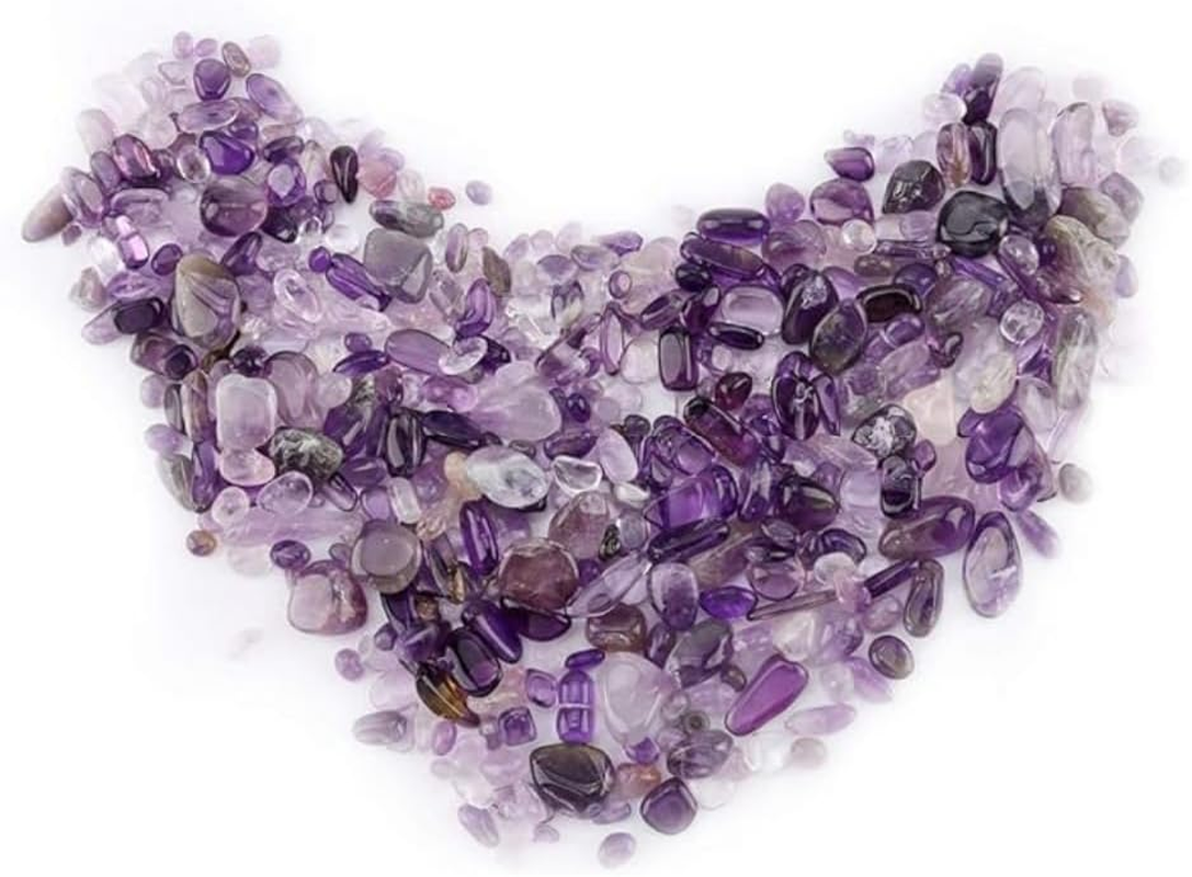 Aquarium Gravel Fish Tank Rocks Pebbles Small,Irregular Sea Glass Pebbles Stones for Fish Turtle Tank/Air Plants Decoration(Purple) image number 3