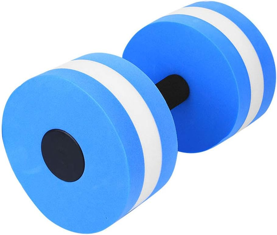 Water Dumbbell, Eco-Friendly Foam Dumbbell, Fitness Equipment for Water Sports Adult Children Indoor Sports Exercise (Blue and White) image number 1