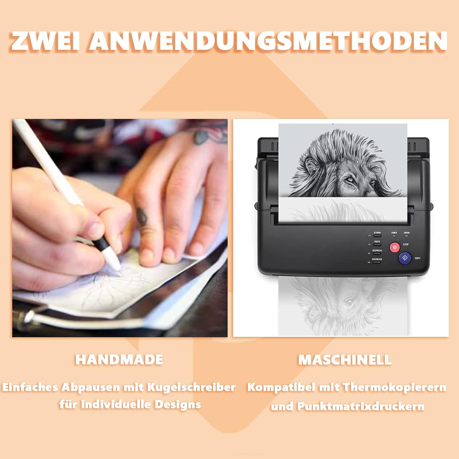 Tattoo Transfer Paper - PEPAX Pack of 30 Tattoo Stencil Paper for Tattoo Accessories image number 3