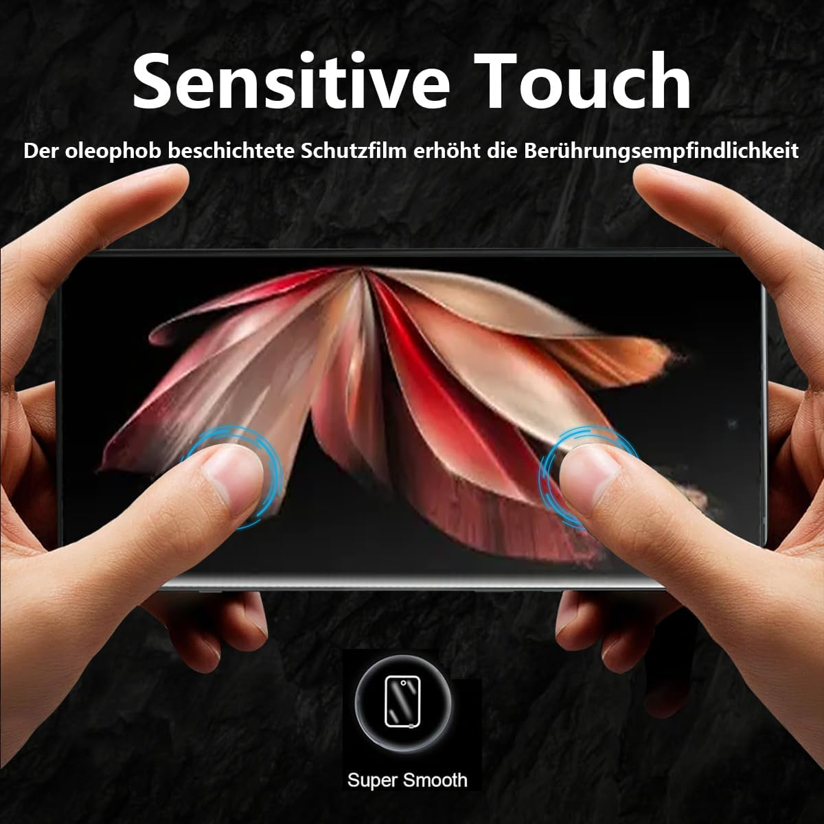 Gelaasso Pack of 4 Screen Protectors for Vivo X Fold 3 Pro [Non-Glass], Full Coverage Flexibility TPU Film, HD Clear Screen Protector for Vivo X Fold 3 Pro image number 3