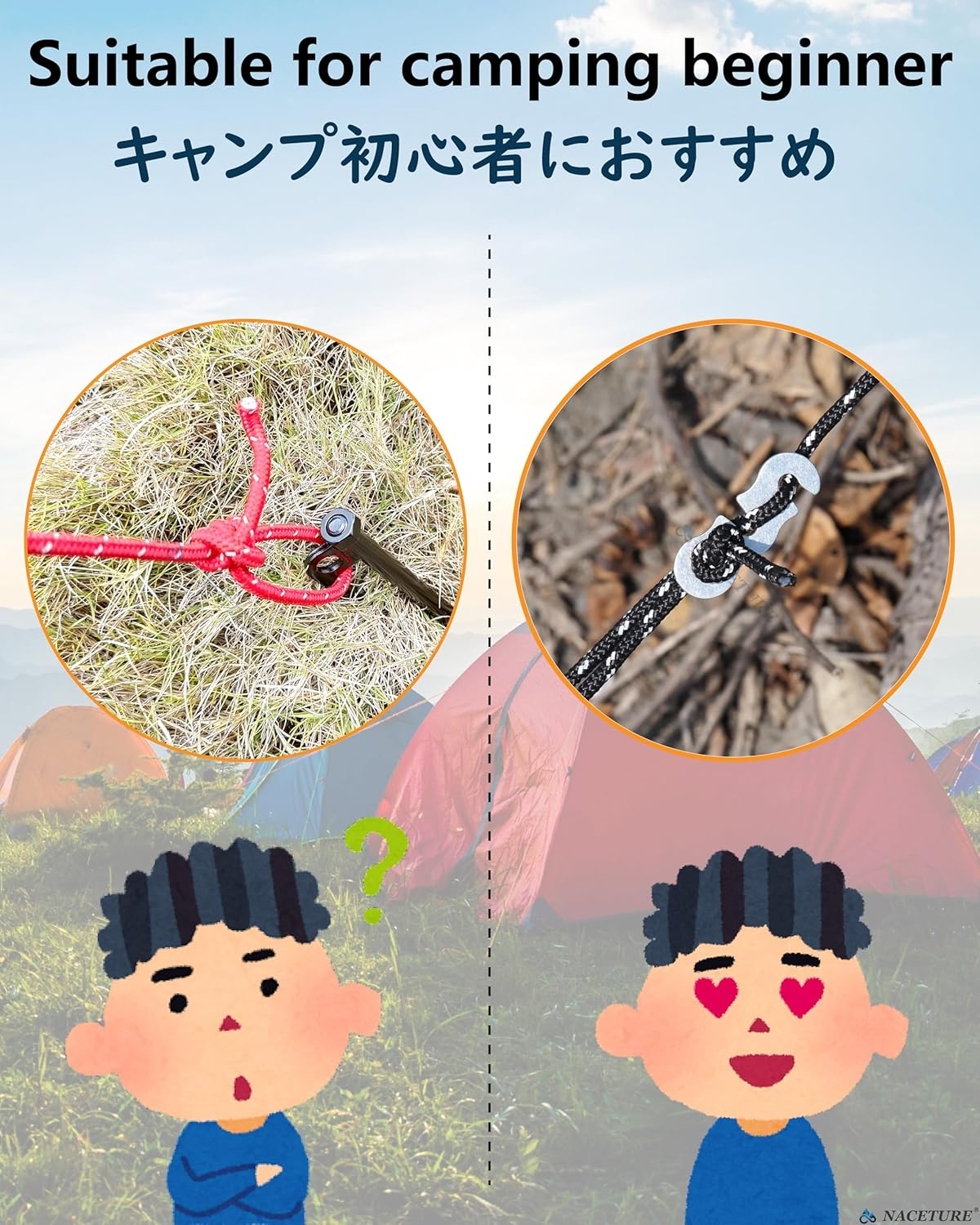 Rope Tensioner (10 Pack) Aluminum Alloy Camping Tent Guyline Cord Adjuster Camping of Gear for Camping, Hiking, Backpacking Ultralight Tent Stakes Guy Lines (Sliver 10 Pack) - Black image number 7