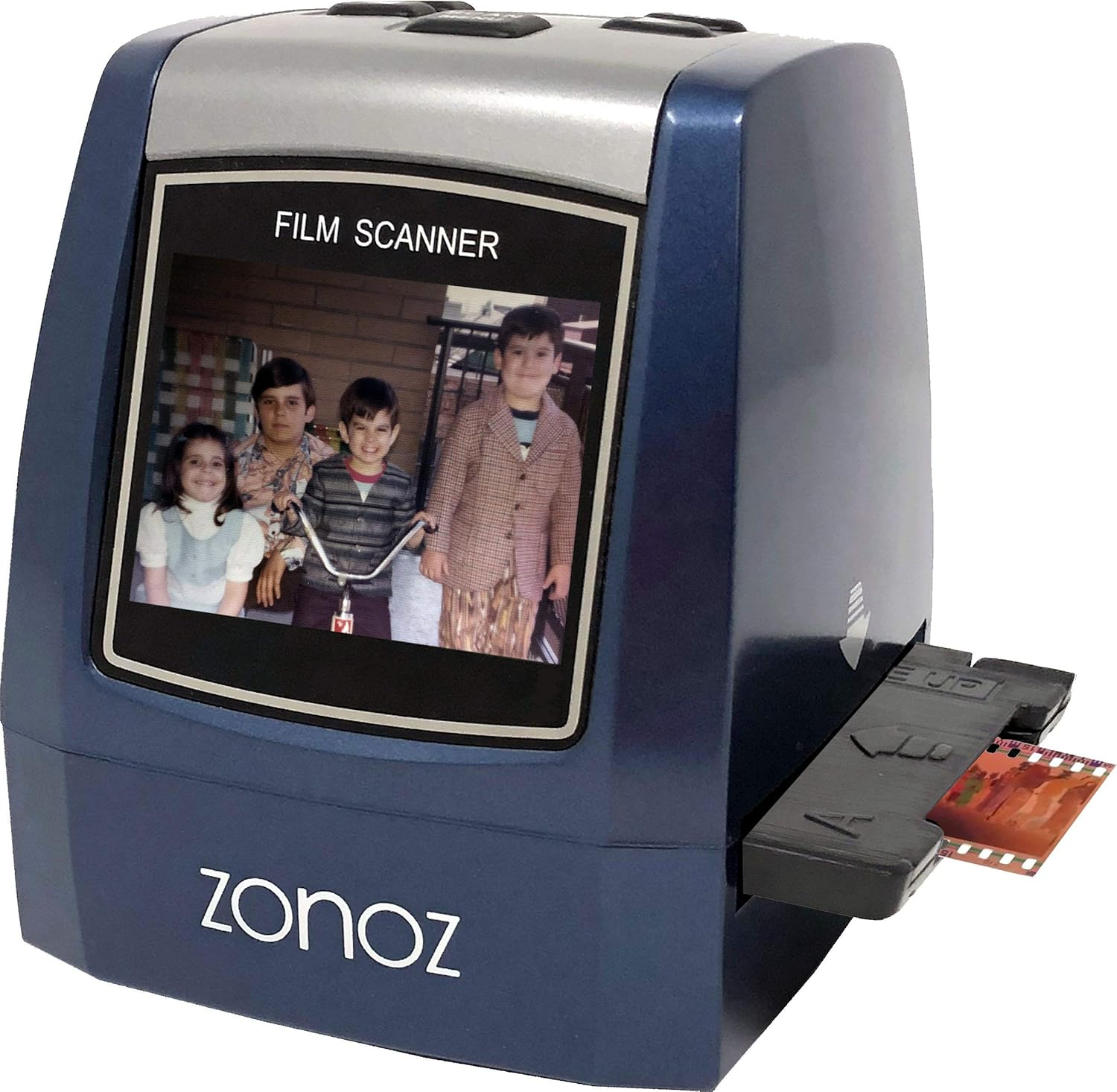 ZONOZ FS-3 22MP All-In-1 Film & Slide Converter Scanner W/Speed-Load Adapters for 35Mm, 126, 110 Negative & Slides, Super 8 Films - Includes Worldwide Voltage 110V/240V AC Adapter (Blue) image number 5
