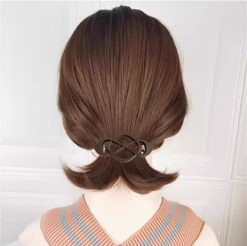 Vintage French Barrette Clips Matte Flat Claw Clips, 4Pcs Flat Hair Clips French Hair Claw Clips for Women and Girls image number 1