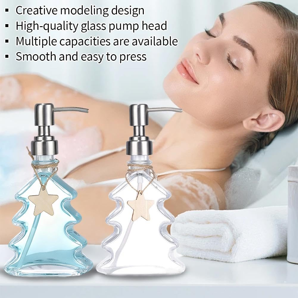 Christmas Nutcracker Soap Dispenser, Acrylic Nutcracker Soap Dispenser, Clear Acrylic Nutcrackers Soaps Dispensers, for Holiday Bathroom and Home Kitchen Accessories, Decorative