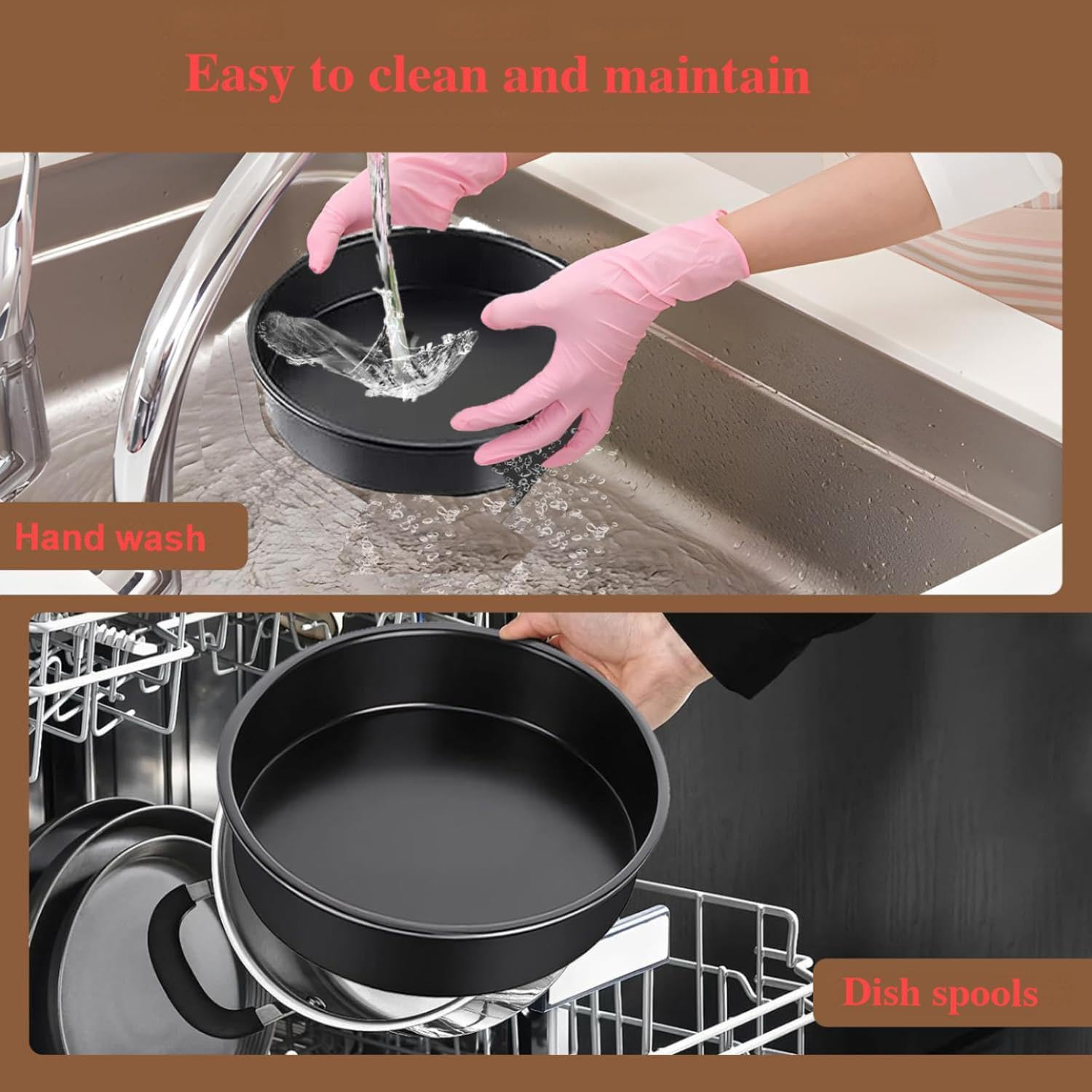 Air Fryer Accessories Set 8 Inch,12 Piece 22 Cm XXL Compatible for Philips 7.2L/8.3L,For COSORI 5.5L, for Tefal 6.5L, for Cecotec 6L. image number 5