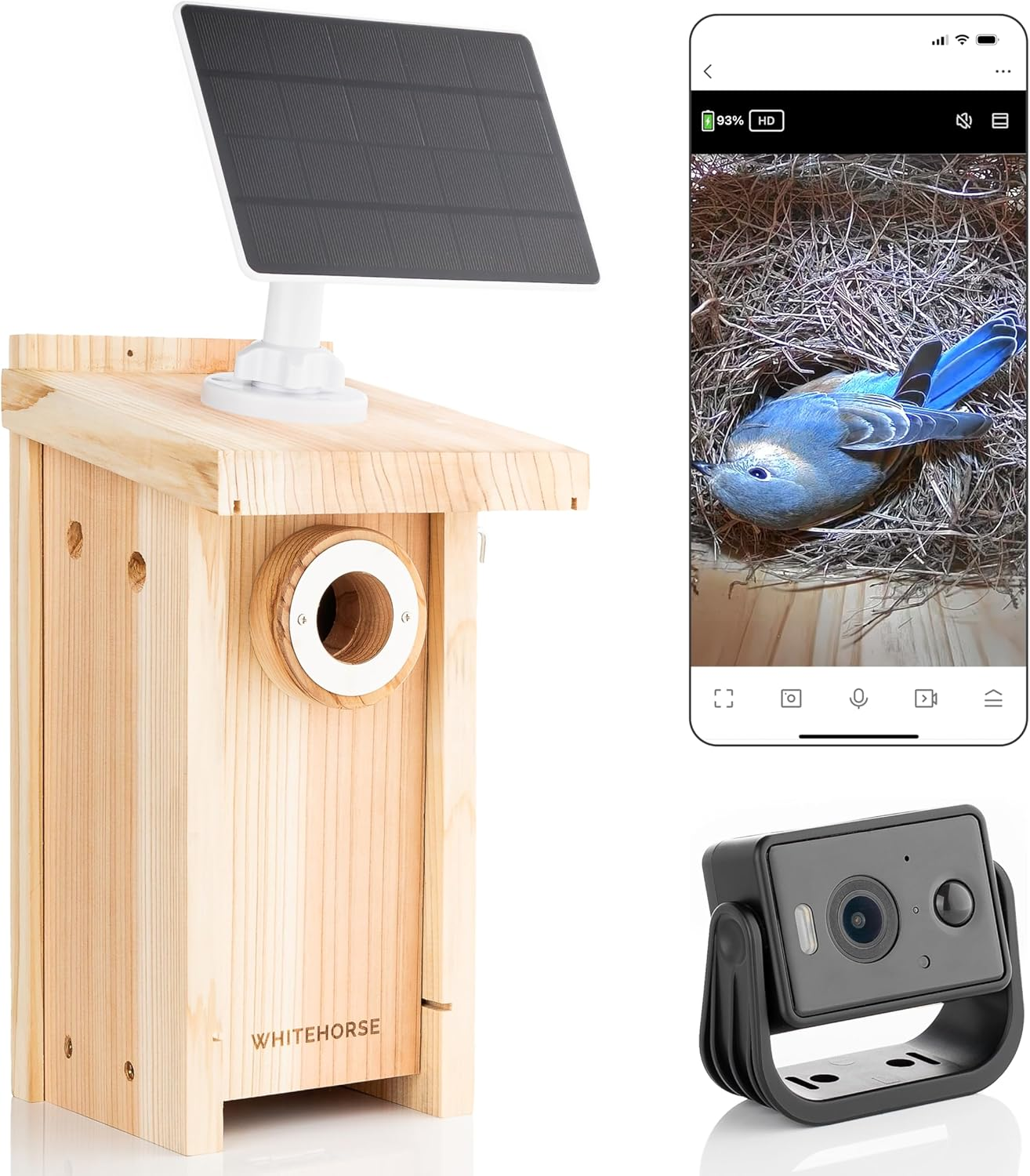 WHITEHORSE Premium Bird House - a Bird Box Built to Certification Specs - Nestbox for Various Australian Species - Weatherproof Bird Houses for Outdoors image number 3