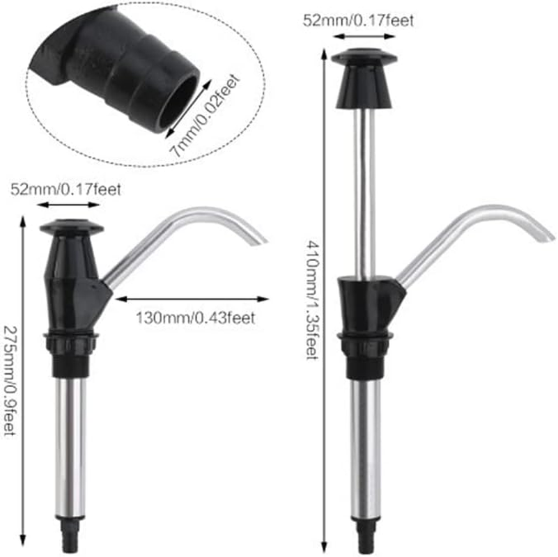 AIMALL 41 * 5.2CM Water Hand Pump Sink Tap Motorhome Replacement Tool Camping Trailer, Self Priming Portable Water Pump for Outdoor, Camping, BBQ Areas image number 6