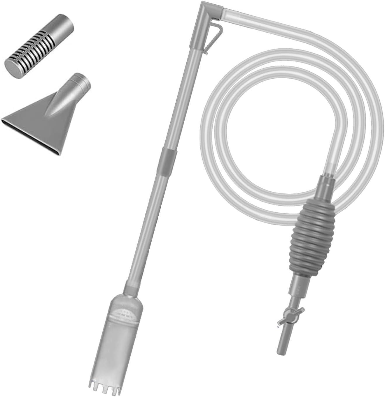 Aquarium Siphon Vacuum Cleaner for Gravel and Sand, Fish Tank Vacuum Gravel Cleaner, Powerful Fish Tank Vacuum Gravel Cleaning Kit for Aquarium Water Changer, Sand Cleaner, Dirt Removal image number 3