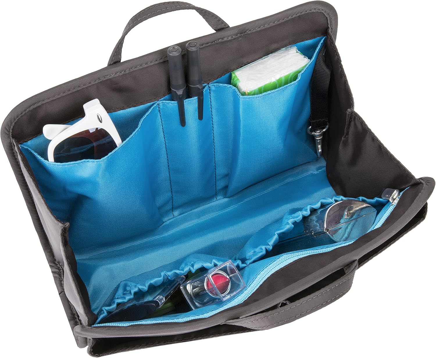 Travelon Women'S Safe Id Classic Organizer, Pewter, One Size, Travelon Rfid Blocking Classic Purse Organizer - Large