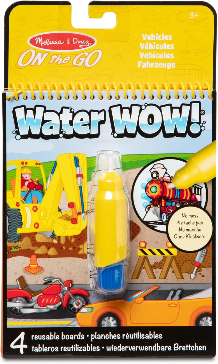 Melissa&Doug 40177 Water Wow Vehicle Pathways | Activity Pad | Travel | 3+ | Boy or Girl image number 4