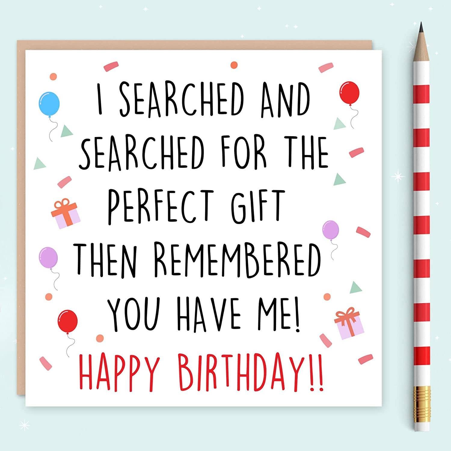 Birthday Card for Men - Mum Dad Brother Birthday Cards Funny - Best Friend Happy Birthday Card - Women Adult Female Husband Him Wife Sister - 40Th 50Th - 14Cm image number 2