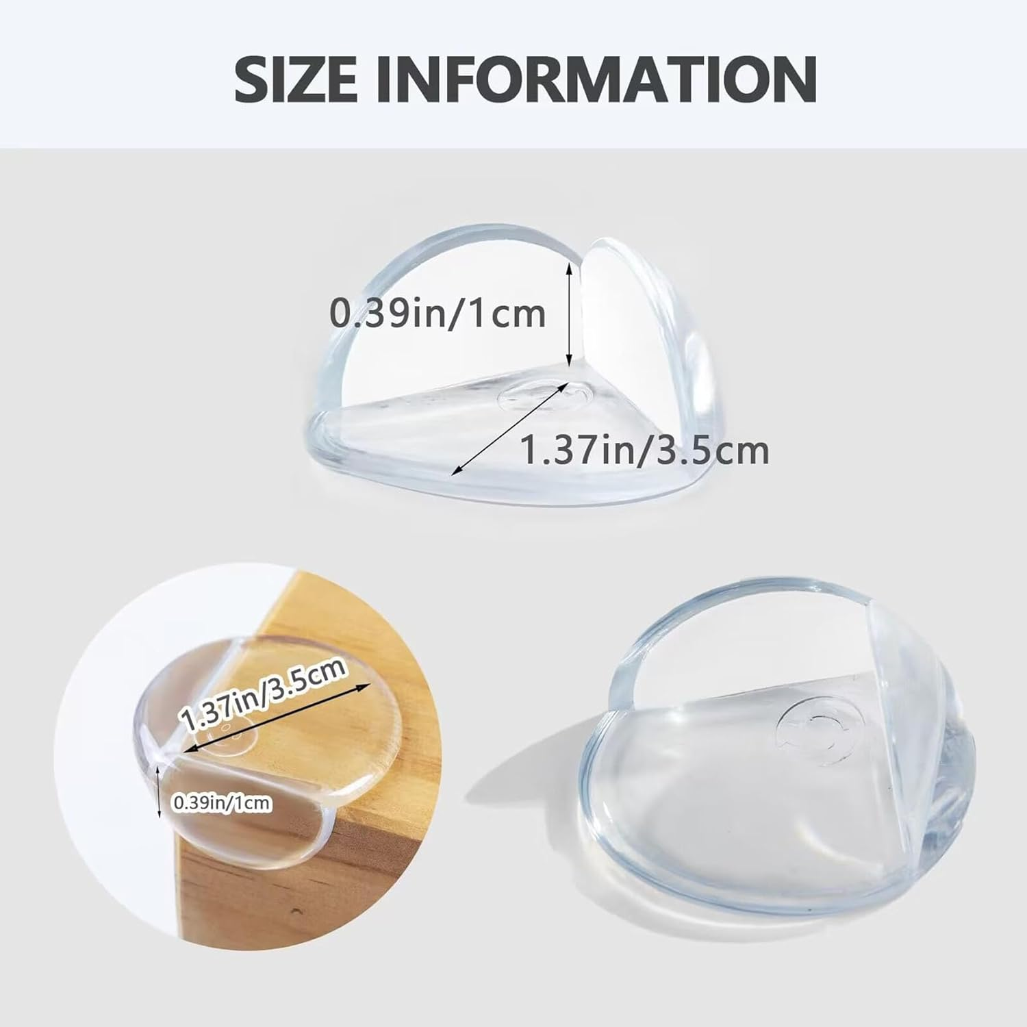 12 Pack Corner Protector for Baby, Clear Furniture Corner Guard & Edge Safety Bumpers for Table Edges & Sharp Corners - Baby Proofing (Round) image number 2