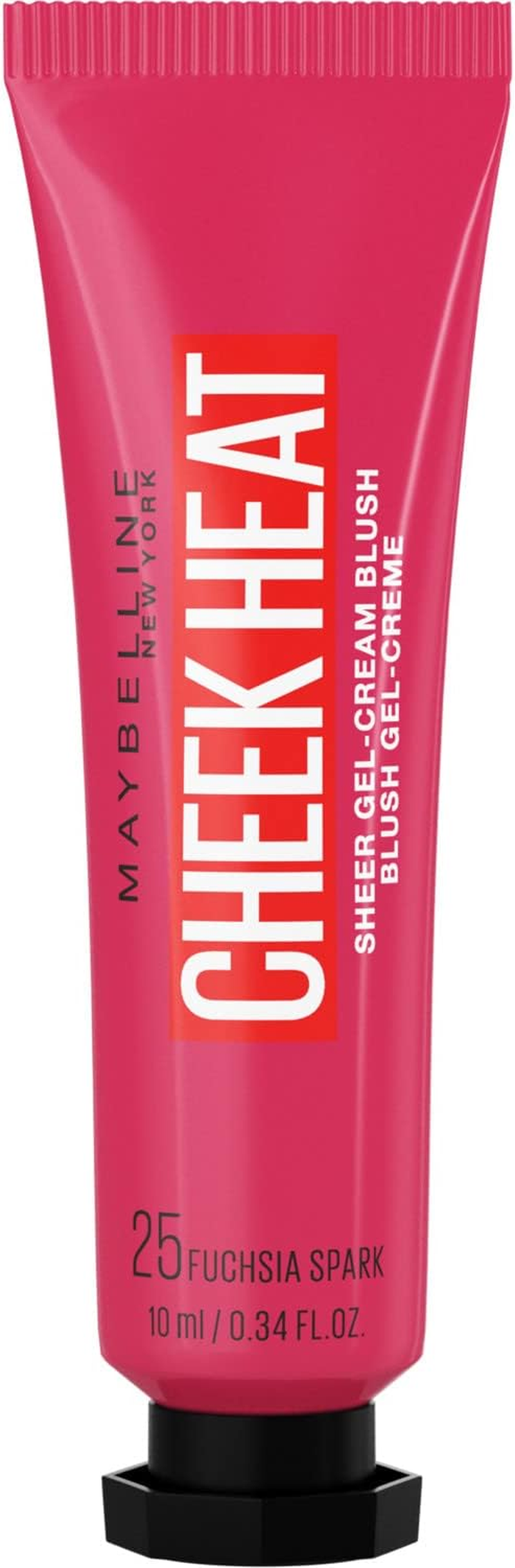MAYBELLINE Cheek Heat Blush, Blush, Gel Formula, Water-Based Colour Pigments, Glossy Finish, 15 Nude Burn, 10 Ml (Pack of 1)