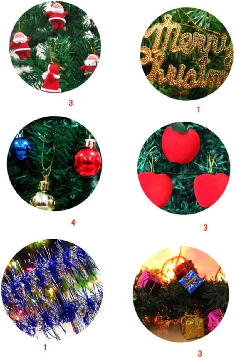 PLAFOPE 45Cm Desktop Christmas Tree Tabletop Decor Artificial Holiday Ornament Small Xmas Tree for Home Party Decoration image number 4