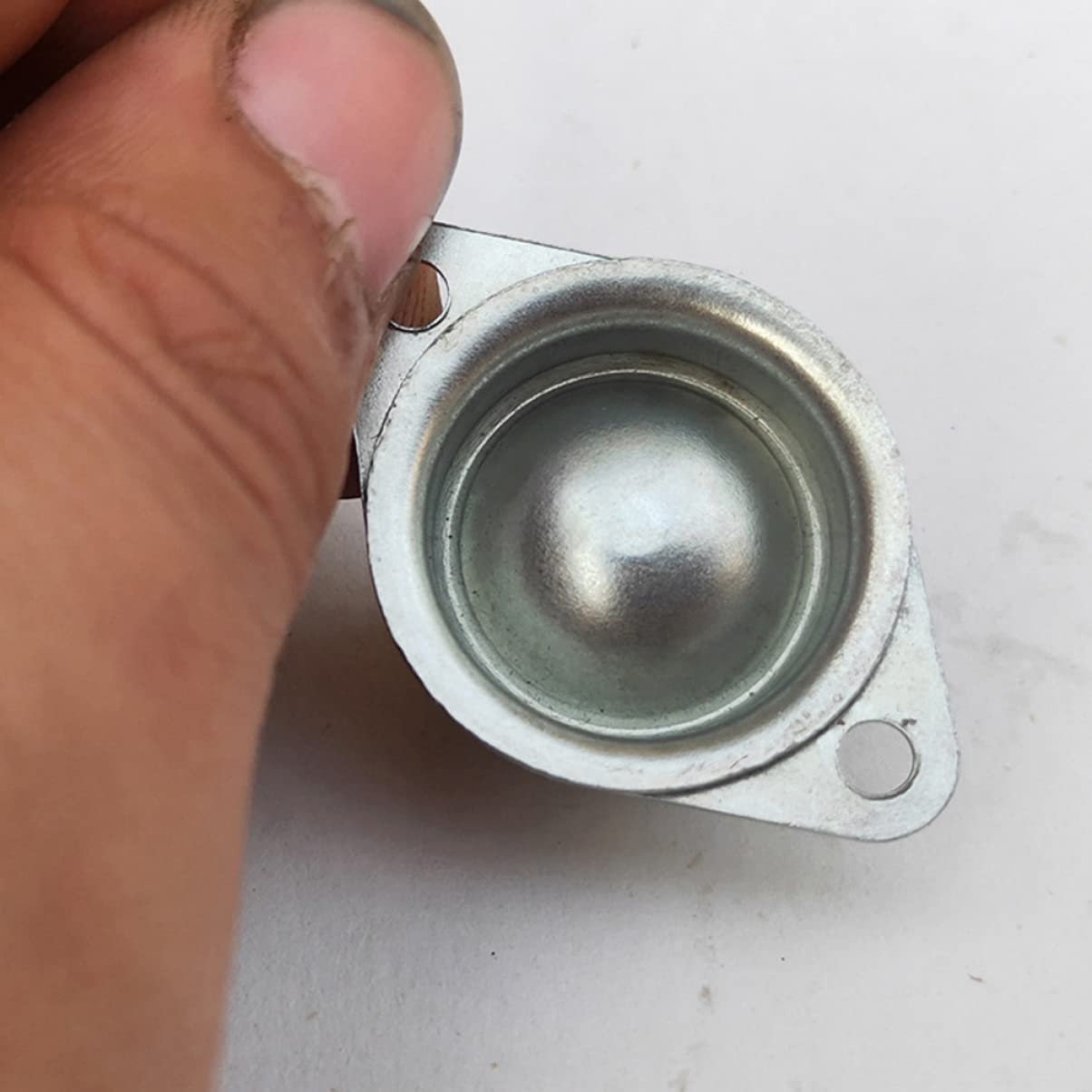 Baluue 10 Pcs Mini Swivel Casters Wheels, Stainless Steel Mini Wheel 360 Degree Rotation, Bearing Ball Transfer Wheels No Noise for Furniture Trash Canrage image number 6