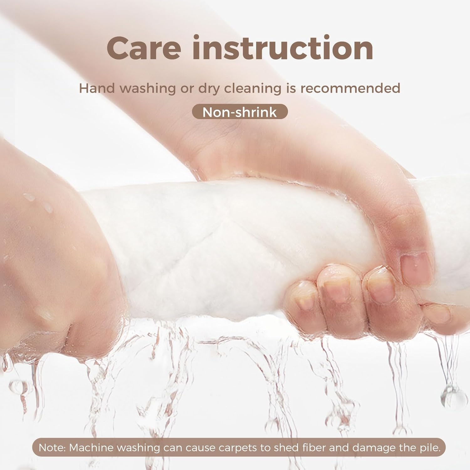 Marlow Floor Rug, Fluffy Fur Area Rug, Ultra Soft Carpet, Plush Shaggy Faux Rabbit Luxury Fur, for Bedroom, Living Room, Home Decor Comfortable Breathable Skin-Friendly, 22MM Pile, 160CMX120CM image number 5