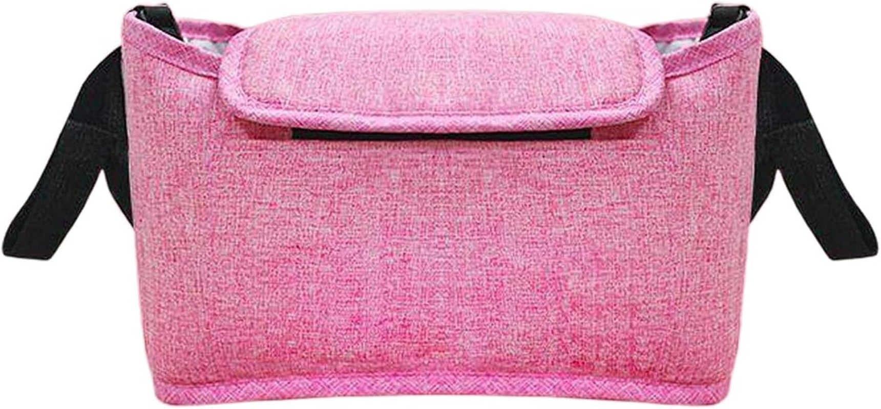 Shamjina Organizer Bag Large Capacity Pram Handle Storage Bag Diaper Bag - Pink, 30X17X12Cm - Pink image number 3