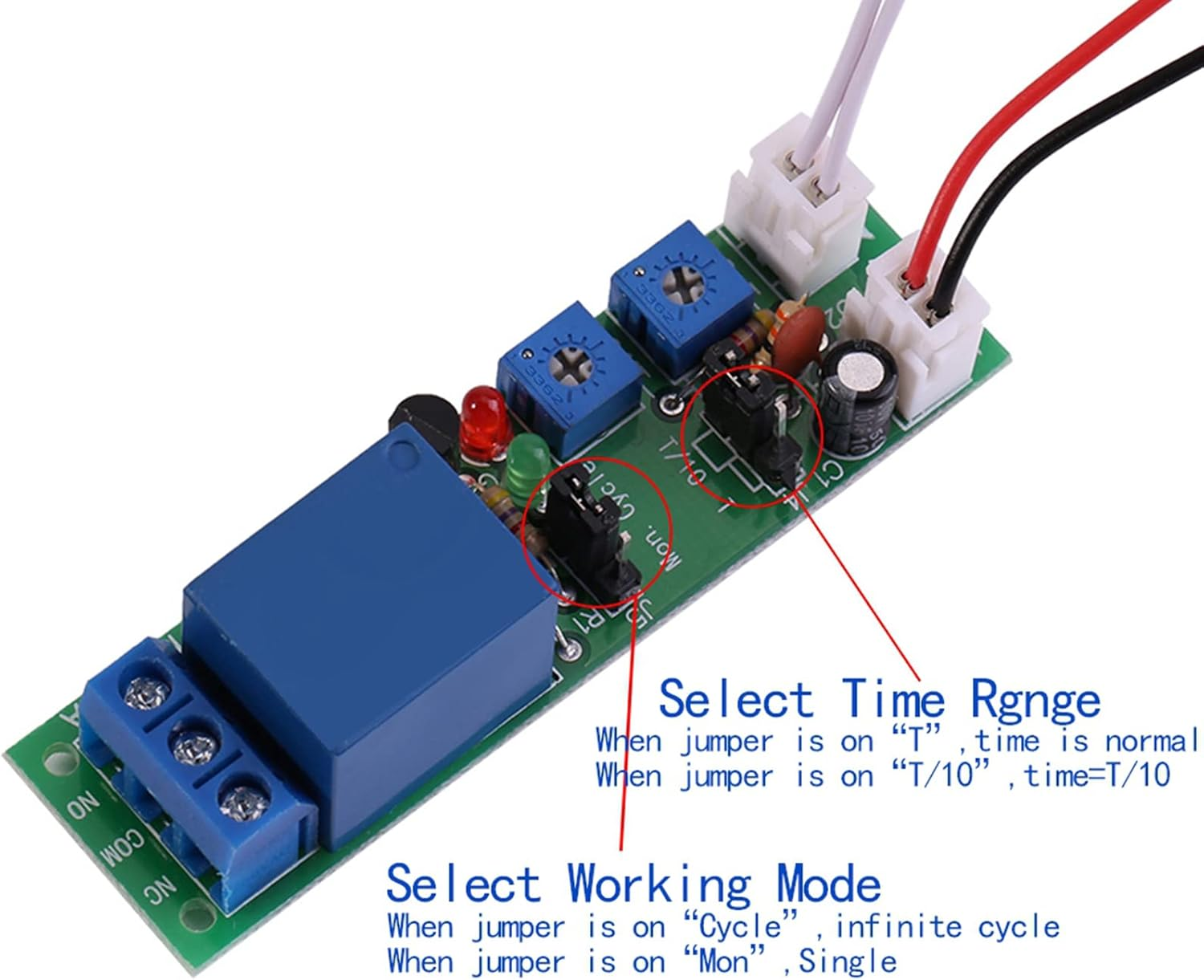 DC 12V Timer Switch Module - Adjustable Delay Turn off Timing Relay for Operating Equipment (0-120 Minutes) image number 3
