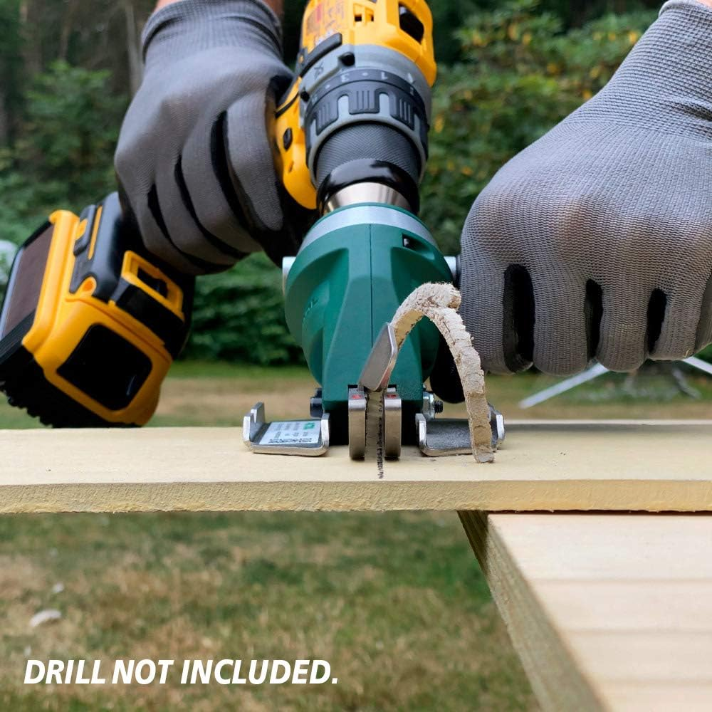 Pactool SS704 Snapper Shear Siding Pro - Siding Cutting Shear - Cordless Drill Attachment - Professional Power Tools image number 5