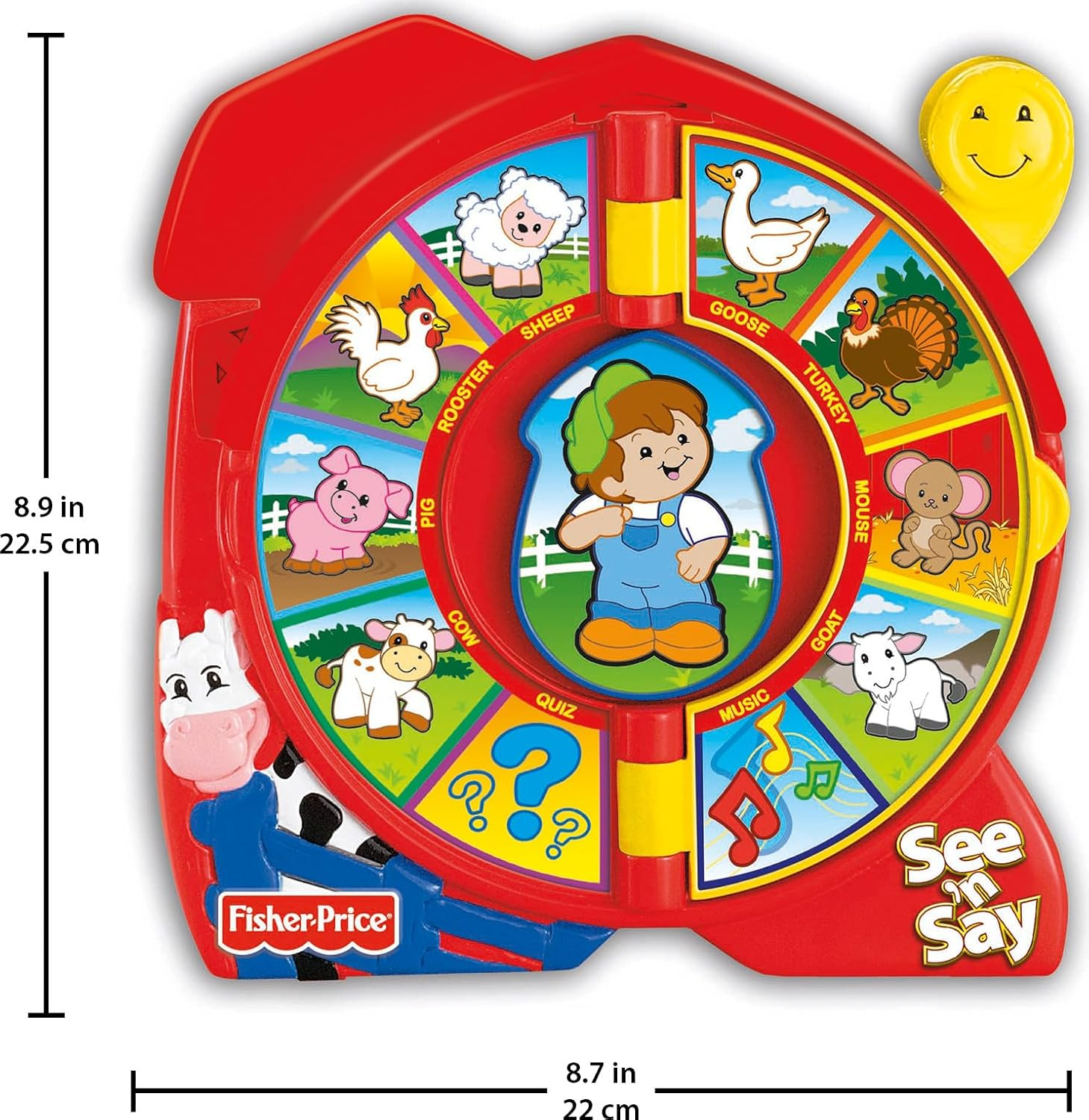 Fisher-Price Little People Toddler Toy See &lsquo;N Say the Farmer Says, Learning Game with Music & Sounds for Kids Ages 18+ Months image number 2