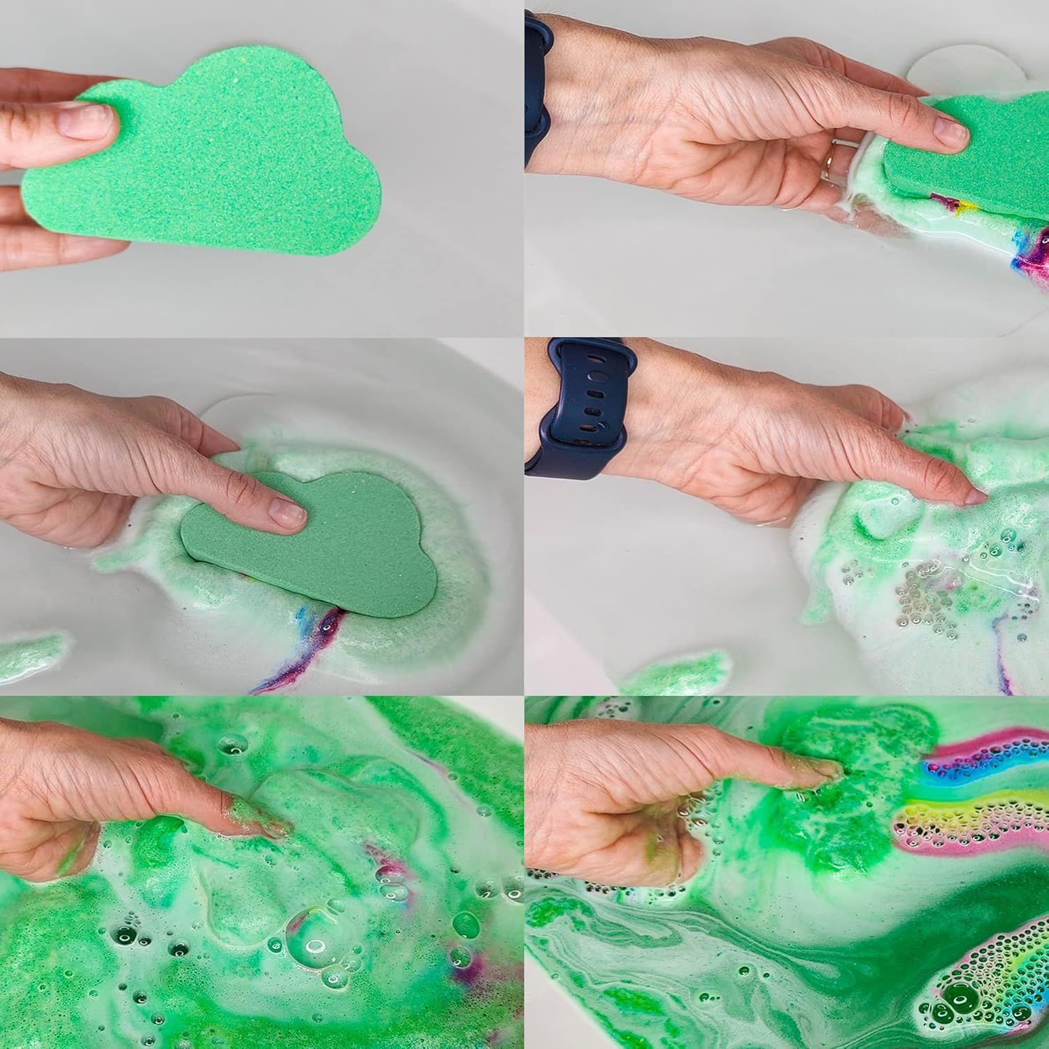 Axel Adventures Rainbow Bath Bomb Gift Box, Kids Bath Bomb Handmade Natural Fruity Bath Fizzies (3 Pack) image number 3