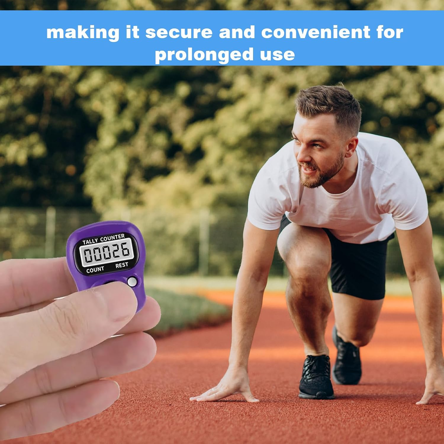 Clicker Counter, Counters, Electronic Finger Tally Counter, 8 Pcs Electronic Finger Tally Counter Mini LCD Digital Display Handheld Pitch Clicker, Mini LCD Digital Display Tally Counter