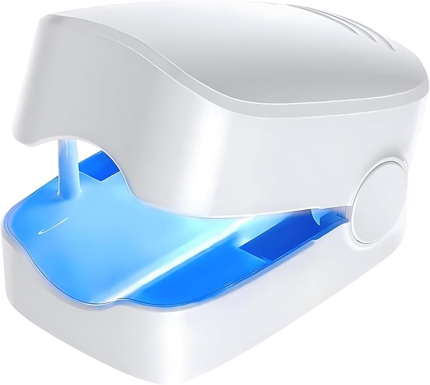 Nail Fungus Laser Treatment Device, anti Fungal USB Rechargeable Nail Fungus Laser for Fingers and Toenails, Portable Auto-Off Nail Cleaning Care Device (White-Lcd Display)