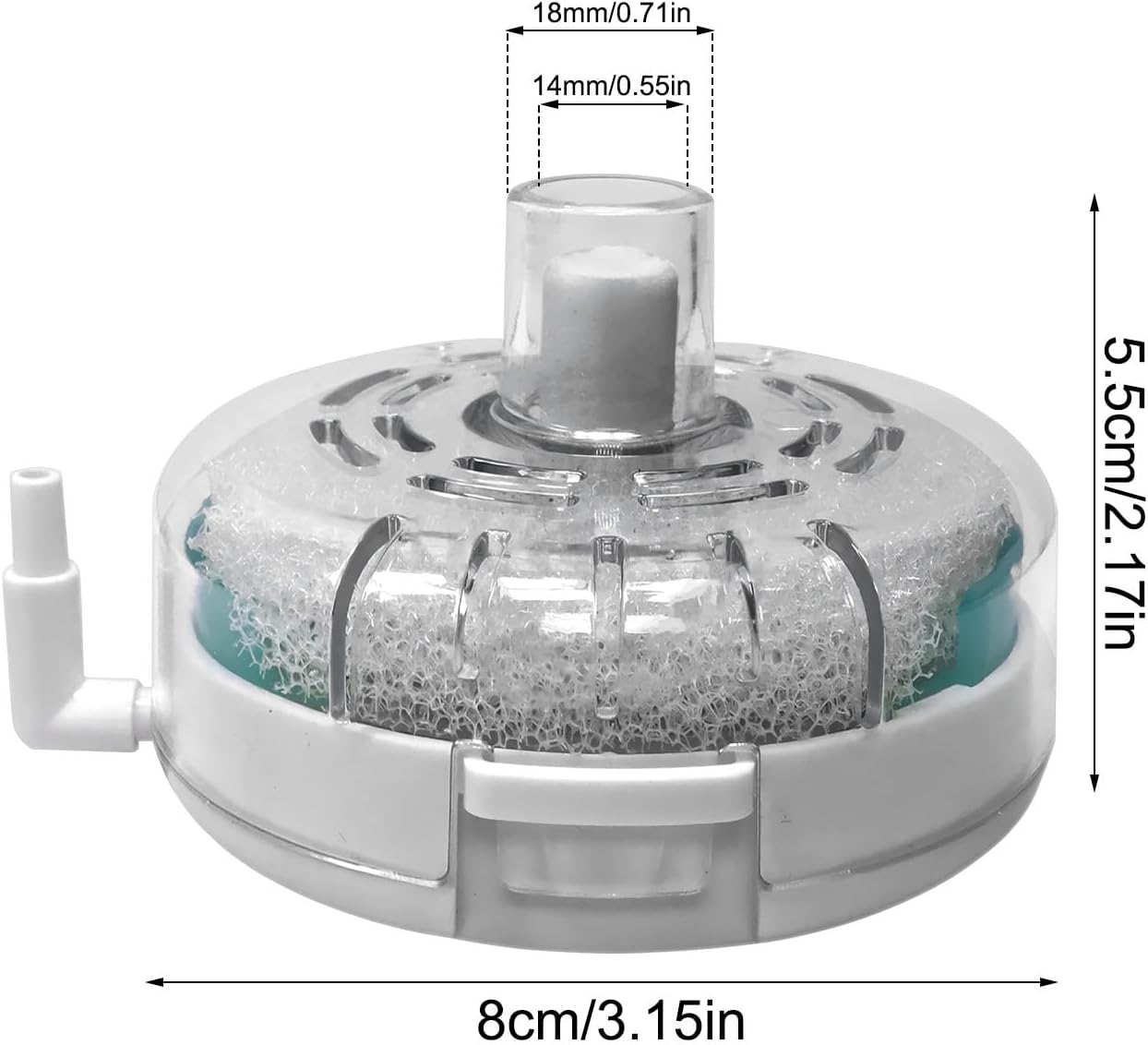 Mini Aquarium Filter | Small Fish Filter | Purifier Pump Aerator for Terrarium Saltwater Breeding Turtle Pond Shrimp Applications image number 1