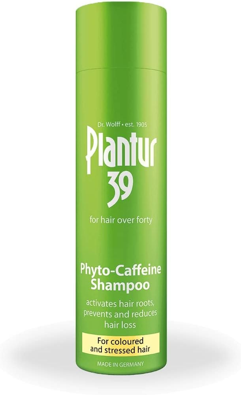 Plantur 39 Phyto-Caffeine Shampoo for Coloured & Stressed Hair - Adds Volume & Strength, 250Ml