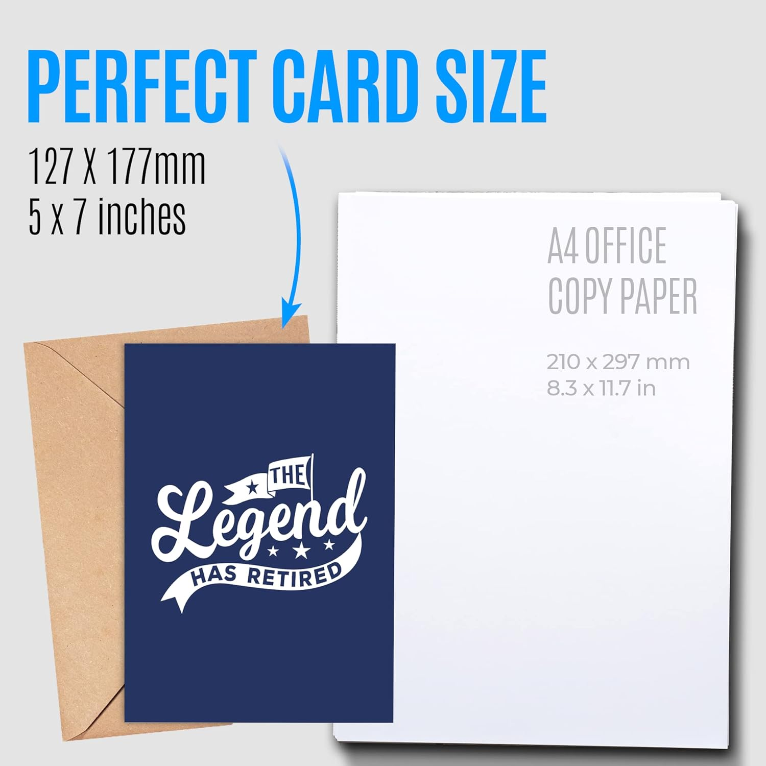 Retirement Card - Retirement Cards for Men, Women - Farewell Cards for Coworkers - Goodbye Card - Funny Coworker Leaving Card - Good Luck Card - Happy Retirement Card for Work Colleague - Legend image number 6