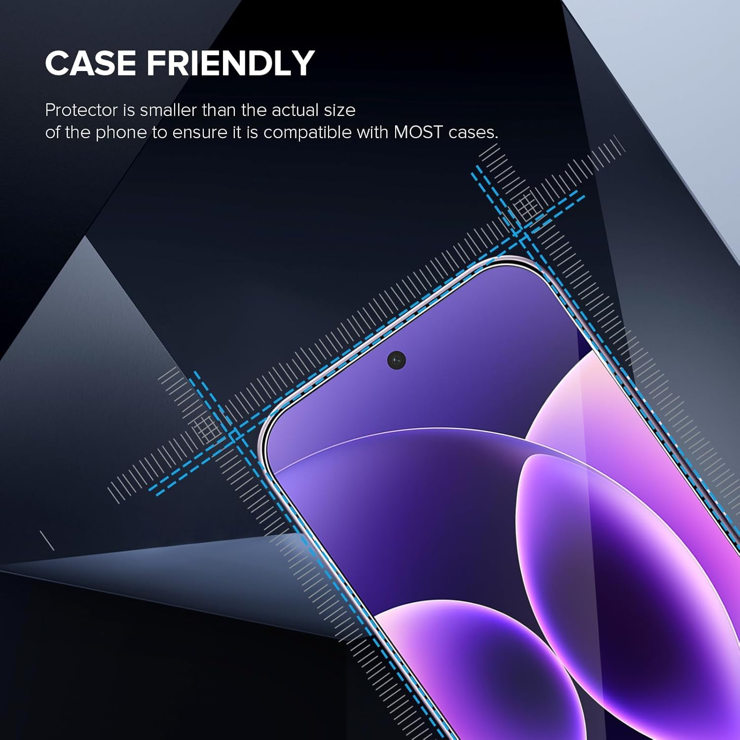 Aerku Pack of 2 Screen Protectors for Xiaomi Mi 17 Pro Max 5G for Tempered Glass, [Car Installation] 0.33 Mm Ultra Clear Film, 9H Hardness Screen Protector, Anti-Bubble, Anti-Scratch Protective Glass image number 7