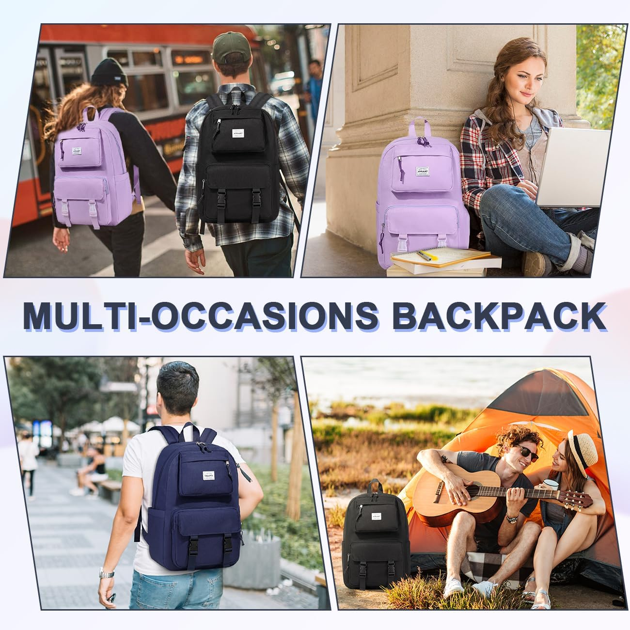 Backpack for Girls Boys,Ravuo Cute Kids Schoolbag Large Casual Bookbag for Elementary Middle Schooler Teen Rucksack image number 6