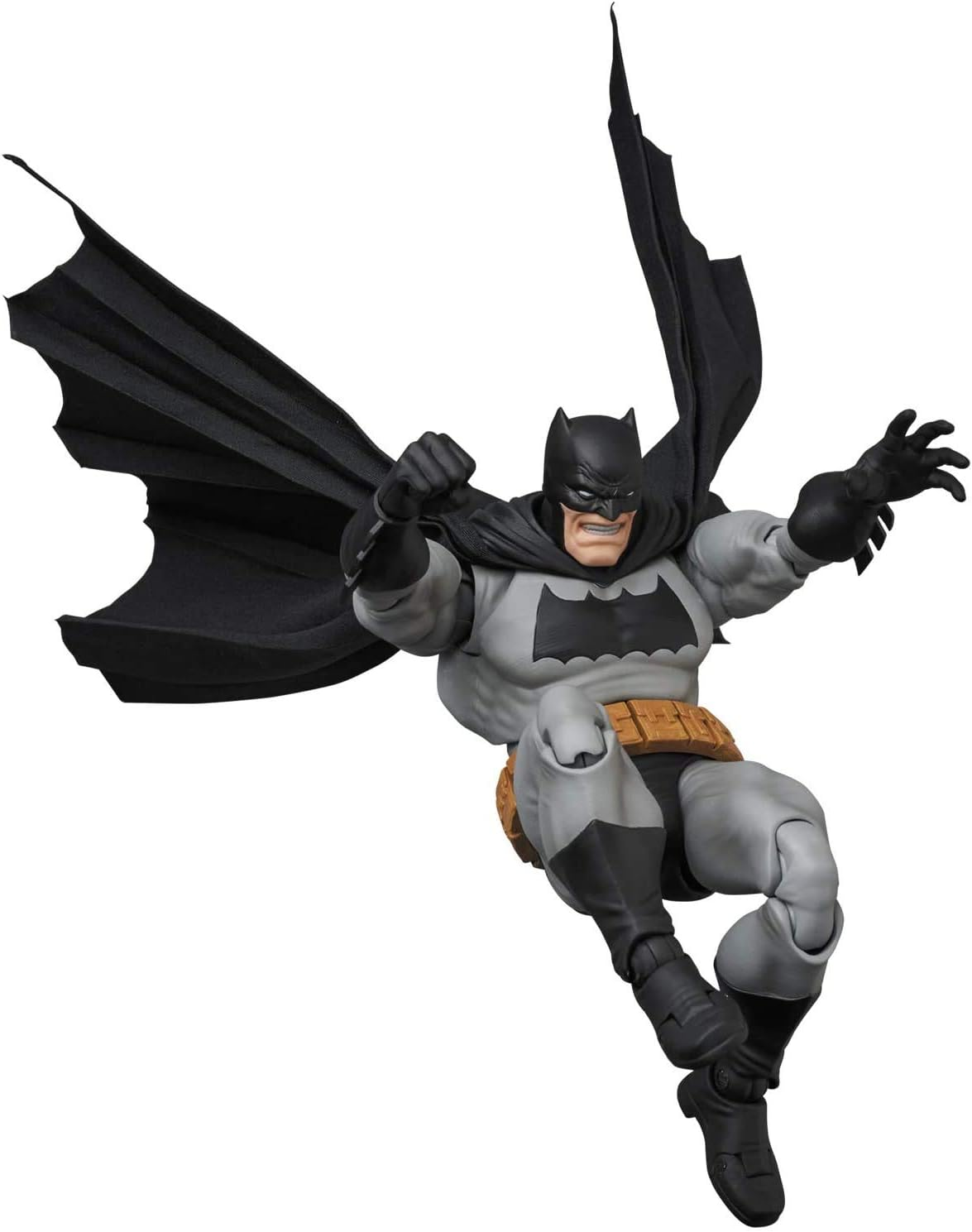 MEDICOM TOY Batman MAFEX Action Figure, Based on DC Comics the Dark Knight Returns, Highly Articulated, Poseable Cape, Multiple Hands, Two Heads, Stand, Adult, 6X6X8 Inches image number 3