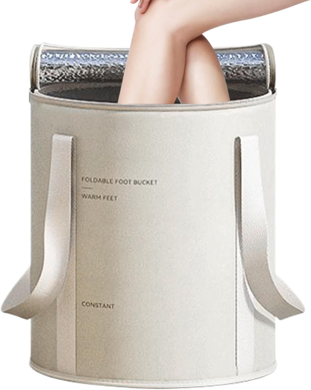 Feet Soaking Tub, Folding Portable Foot Bath, Spa Bucket Waterproof Container and Non-Slip Base for Circulation Care Cleaning Shower Travel