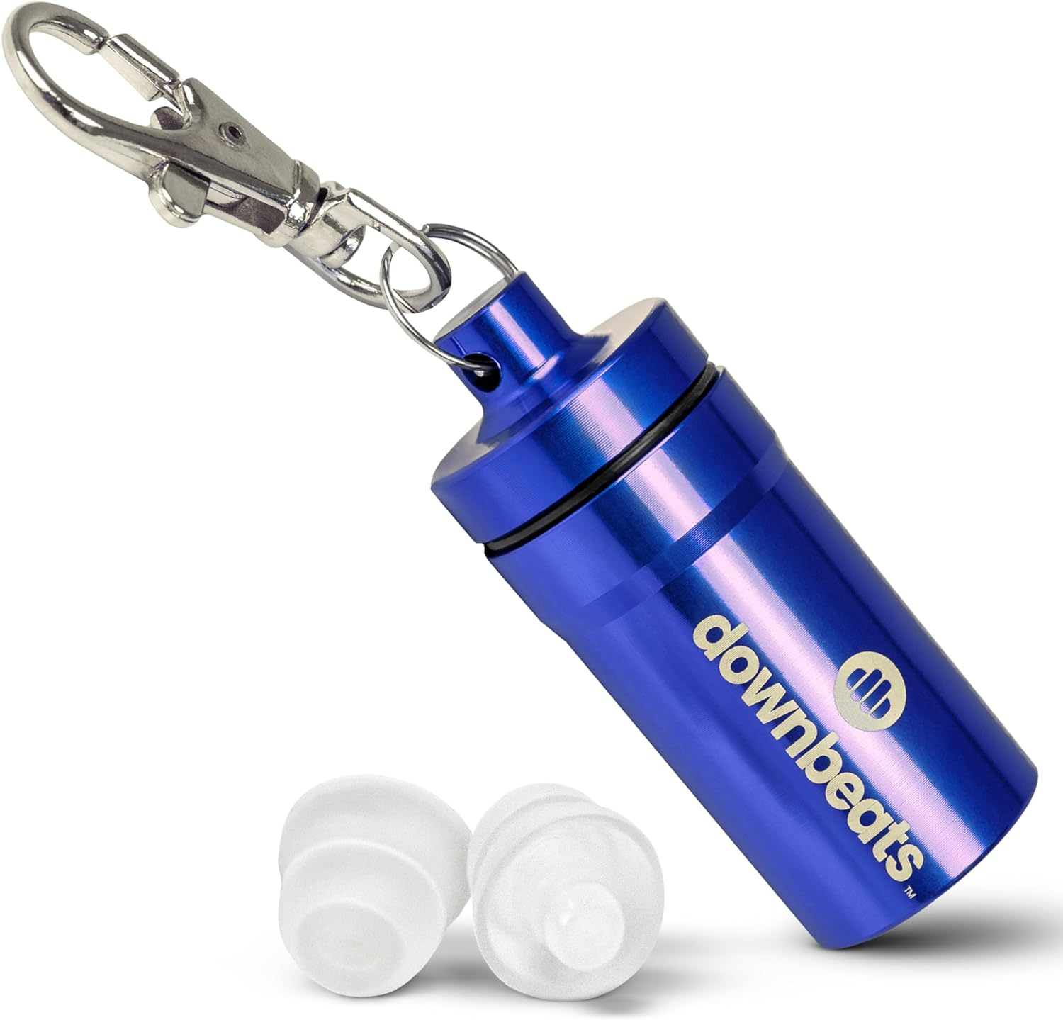 Downbeats Reusable High Fidelity Hearing Protection: Ear Plugs for Concerts, Music, and Musicians (Purple Case)