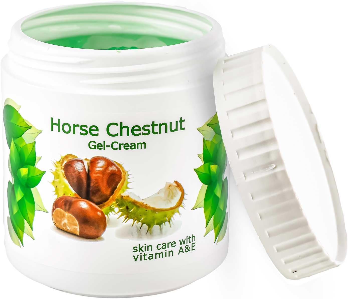 Horse Chestnut Gel Cream for Varicose Veins Legs (500Ml/16.9 Fl Oz), Relaxing, Cooling, Soothing Cream for Feet, Legs, Knees, Back image number 3