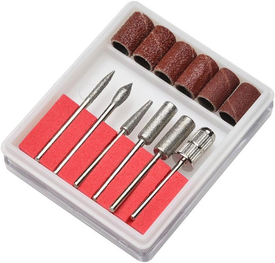 12 Pcs Nail Drill Bit Set, Nail Drill Bits, 6 Pcs Tungsten Carbide Drill Bits + 6 Pcs Brush, 3/32 Inch Nail Bits for Nail Drill image number 4