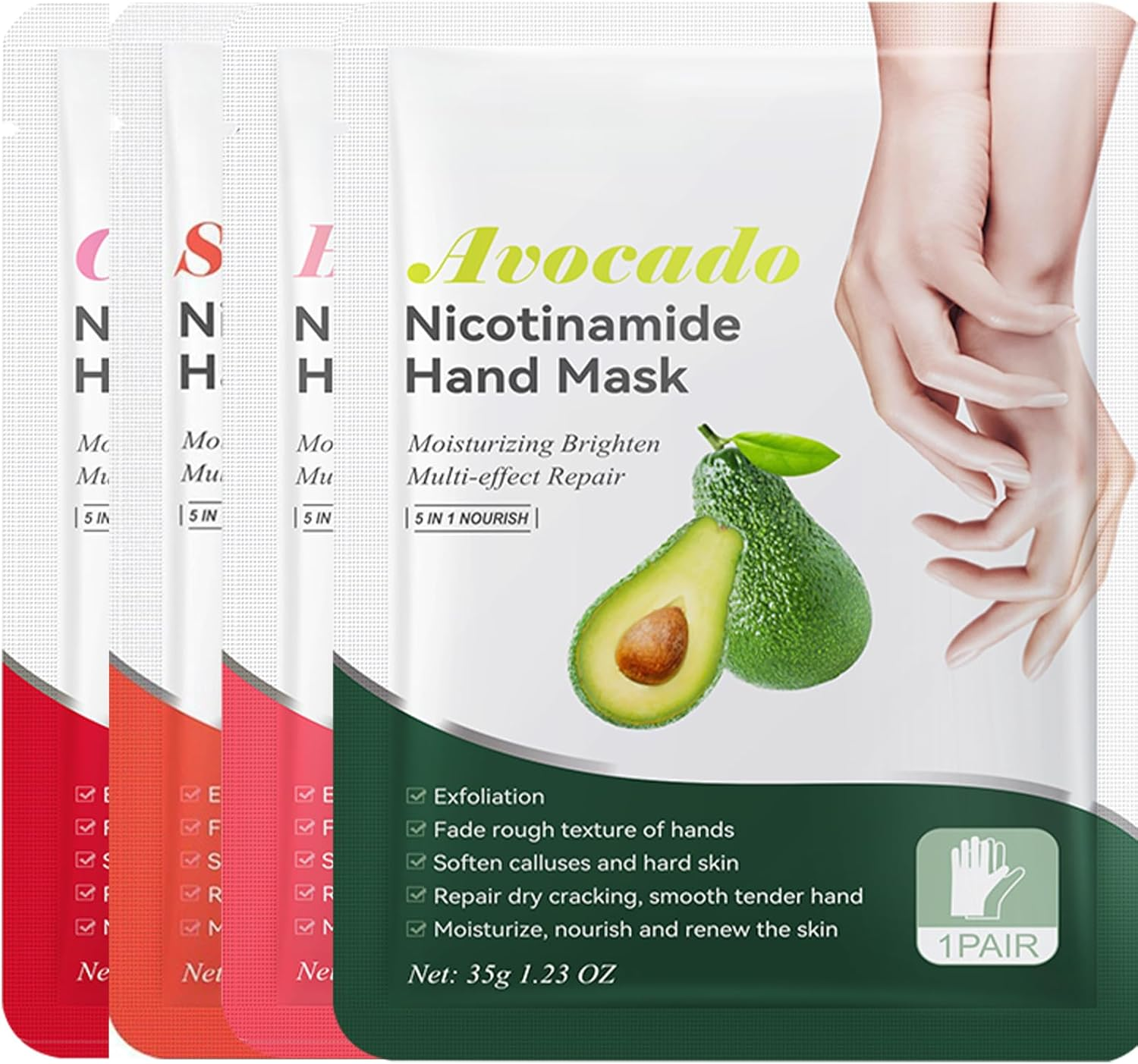 Hydrating Hand & Foot Mask Set | Ultra-Long Moisturizing Overnight Hand Mask + Foot Mask | Deep Repair for Cracked, Rough Skin | Suitable for Dry/Sensitive Skin