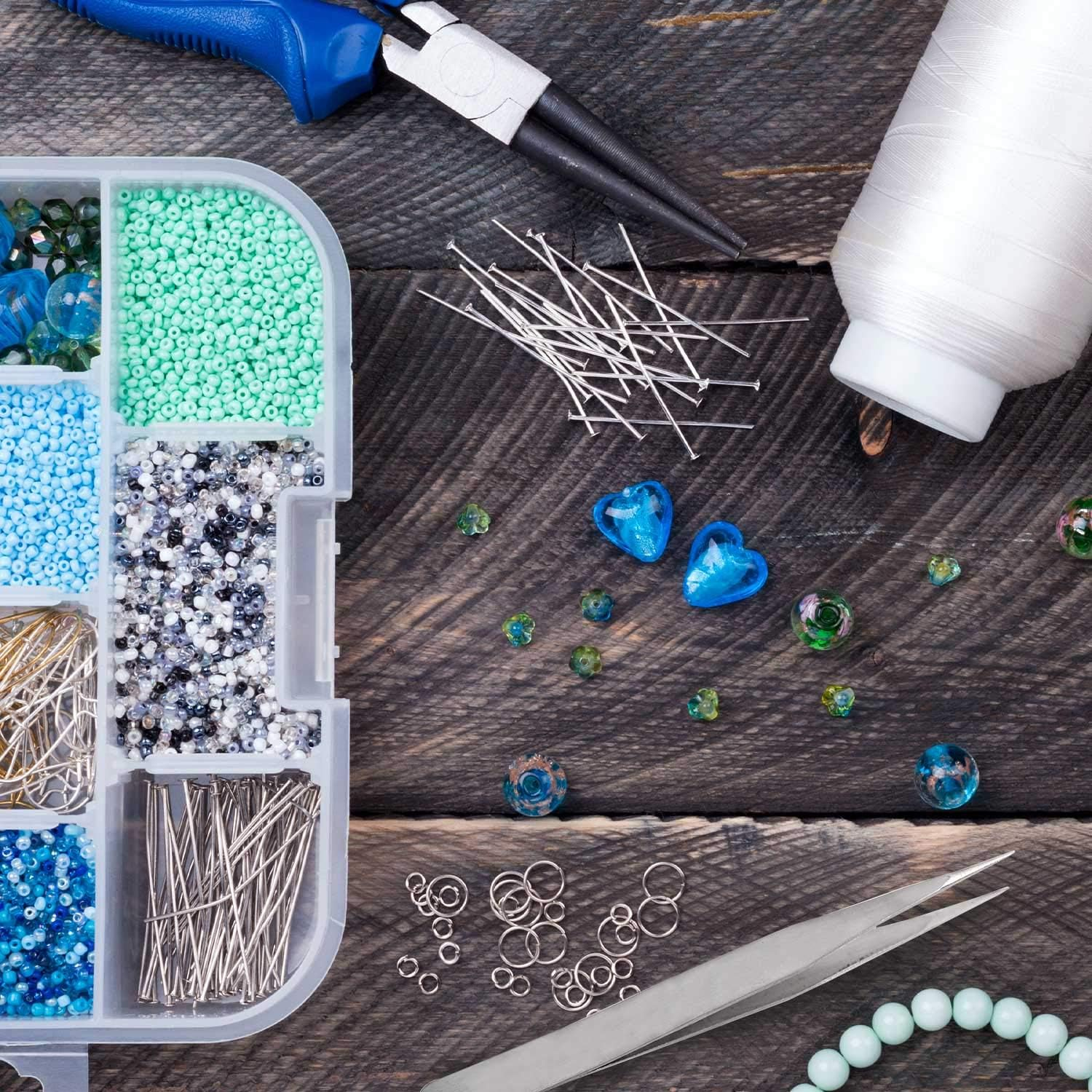 TRIXES Craft Tweezers for Gems Rhinestones - Nippers - Art Acrylic Gel Picking Tool image number 4